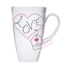 heart stitch love large latte mug