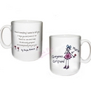 purple ronnie gorgeous girlfriend mug