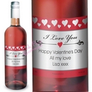 hearts I love you rose wine