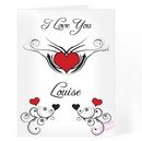 tattoo hearts card