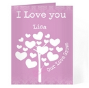 love grows card pink