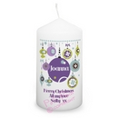 personalised christmas baubles candle