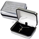 Personalised Box With Silver Cross Necklace