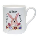 Easter Bunny Mug With Cuddly Bunny Toy