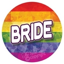 rainbow pride bride badge