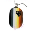 bear flag dog tag