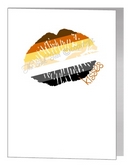 bear lips & kisses card