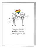 gay grooms card