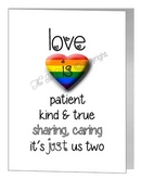 love is patient... card