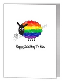 happy birthday to ewe sheep card