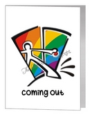 coming out closet card