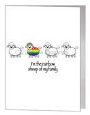 Im the rainbow sheep of my family card