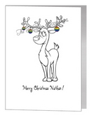 rainbow reindeer card