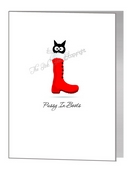 pussy in boots lesbian christmas card