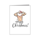 topless santa torso card