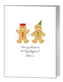 gay gingerbread men couple card