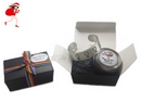 personalised gift box - candle & pewter cuff bracelet with gay symbols