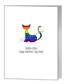 valentine card - smitten kitten