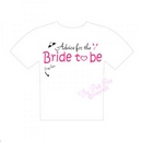 hen night 'advice for the bride to be' autograph t-shirt