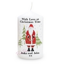Personalised Father Christmas Candle