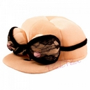 plush boobs hat with sexy bra
