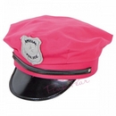 neon pink police hat