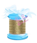 7mm lame ribbon - gold