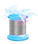 7mm lame ribbon - silver