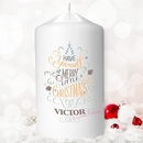 personalised have yourself a merry little christmas candle