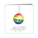rainbow bauble - gay - pride xmas