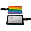 rainbow luggage tag