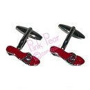 sexy red shoe cufflinks
