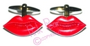 hot lips cufflinks