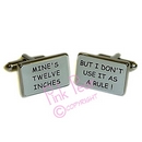 twelve inches naughty cufflinks