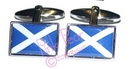 saltire scottish flag cufflinks