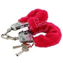 red furry handcuffs