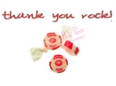 thank you rock - red