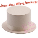 top hat box - ivory