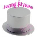 top hat box - silver