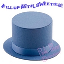 top hat box - powder blue