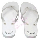 flip flops - white