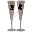 handpainted flutes - top hats