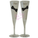 handpainted flutes - bow ties