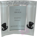 handpainted frames - top hats