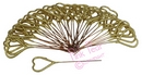 gold heart sparklers - 50 pack