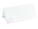 white placecard