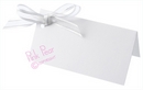 ivory placecard - with ribbon holes