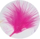 feathers - fuchsia
